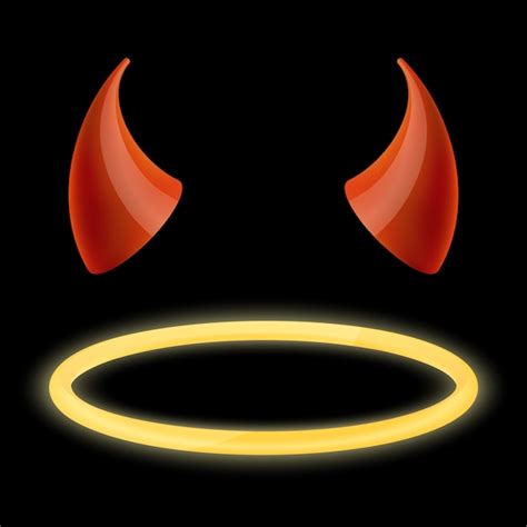 devil horns and angel halo|devil's horns and halo images.